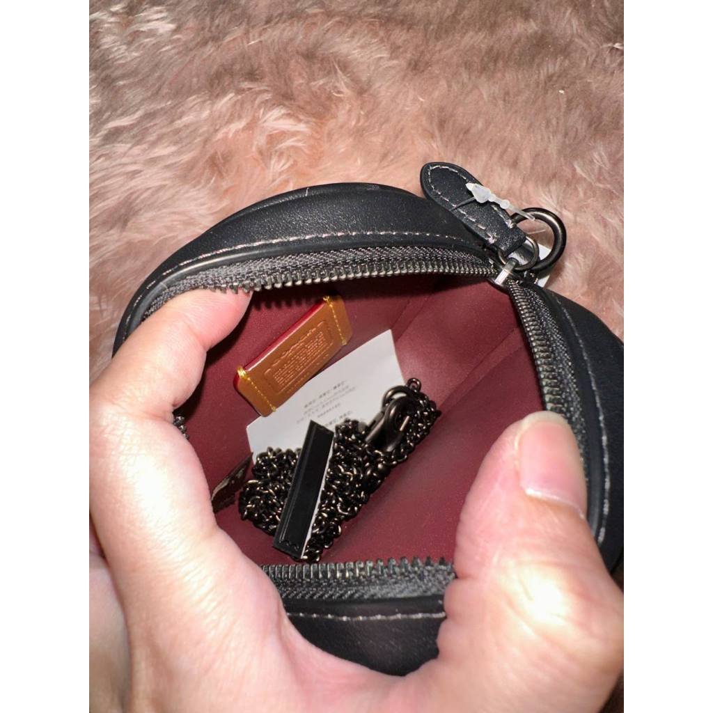ORIG & IMPORTED CCH Tea Rose Crossbody Mini Floral Pink Black Bag