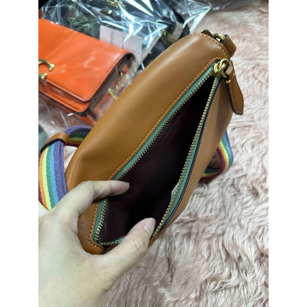 ORIG & IMPORTED CCH Retail Bethany Belt Bag With Rainbow Quilting