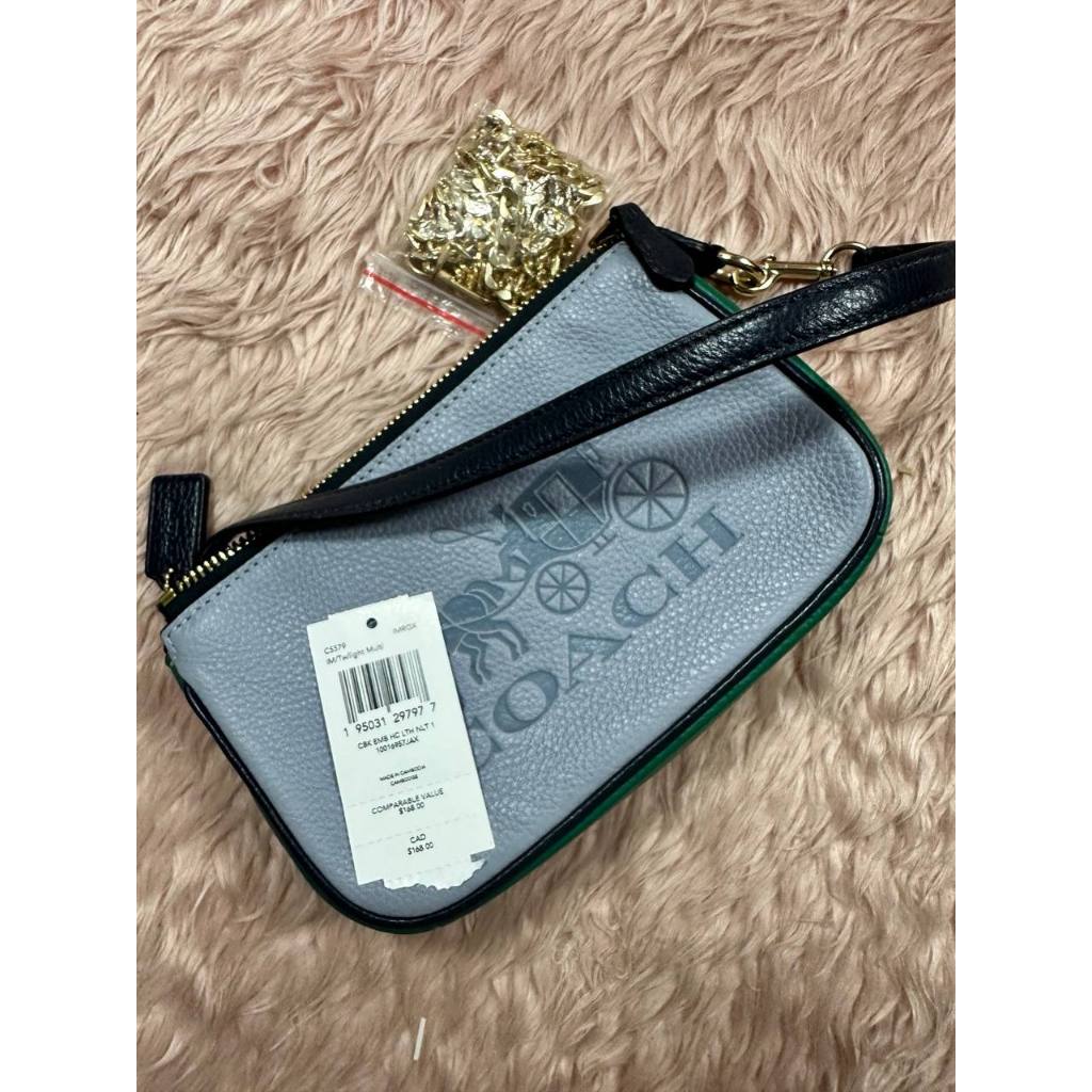 ORIG Preloved CCH Nolita 19 In Colorblock With Horse And Carriage Blue Small Bag