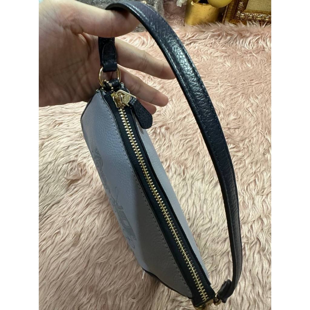 ORIG Preloved CCH Nolita 19 In Colorblock With Horse And Carriage Blue Small Bag