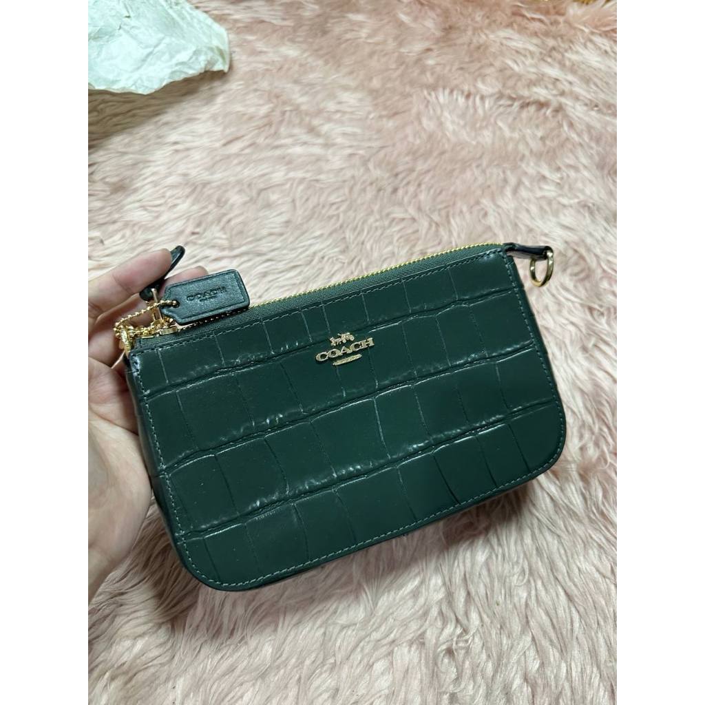ORIG & IMPORTED CCH Nolita 19 Croc Green Chain Shoulder Bag