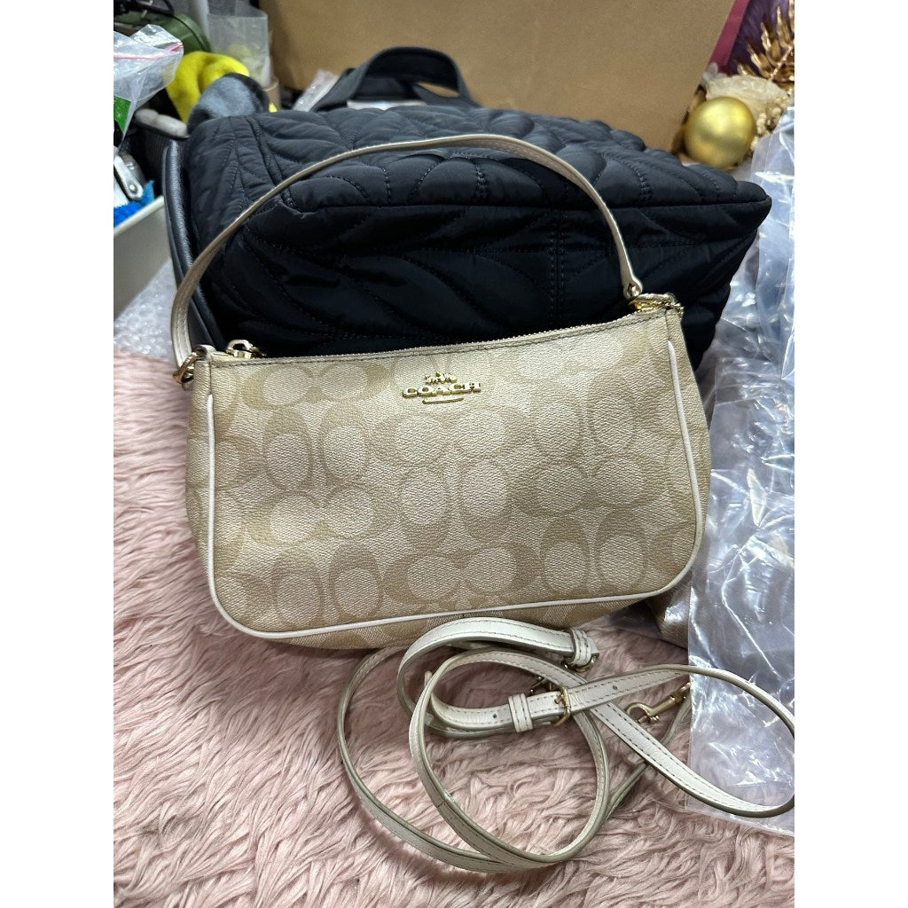 ORIG Preloved CCH Nolita 19 Top Handle Shoulder Bag Light Khaki