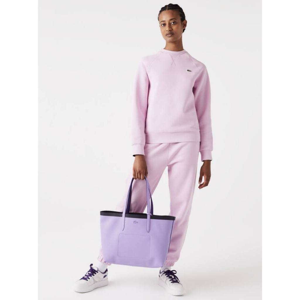 ORIG & IMPORTED LCT Anna Reversible Large Tote Bag With Pouch Purple