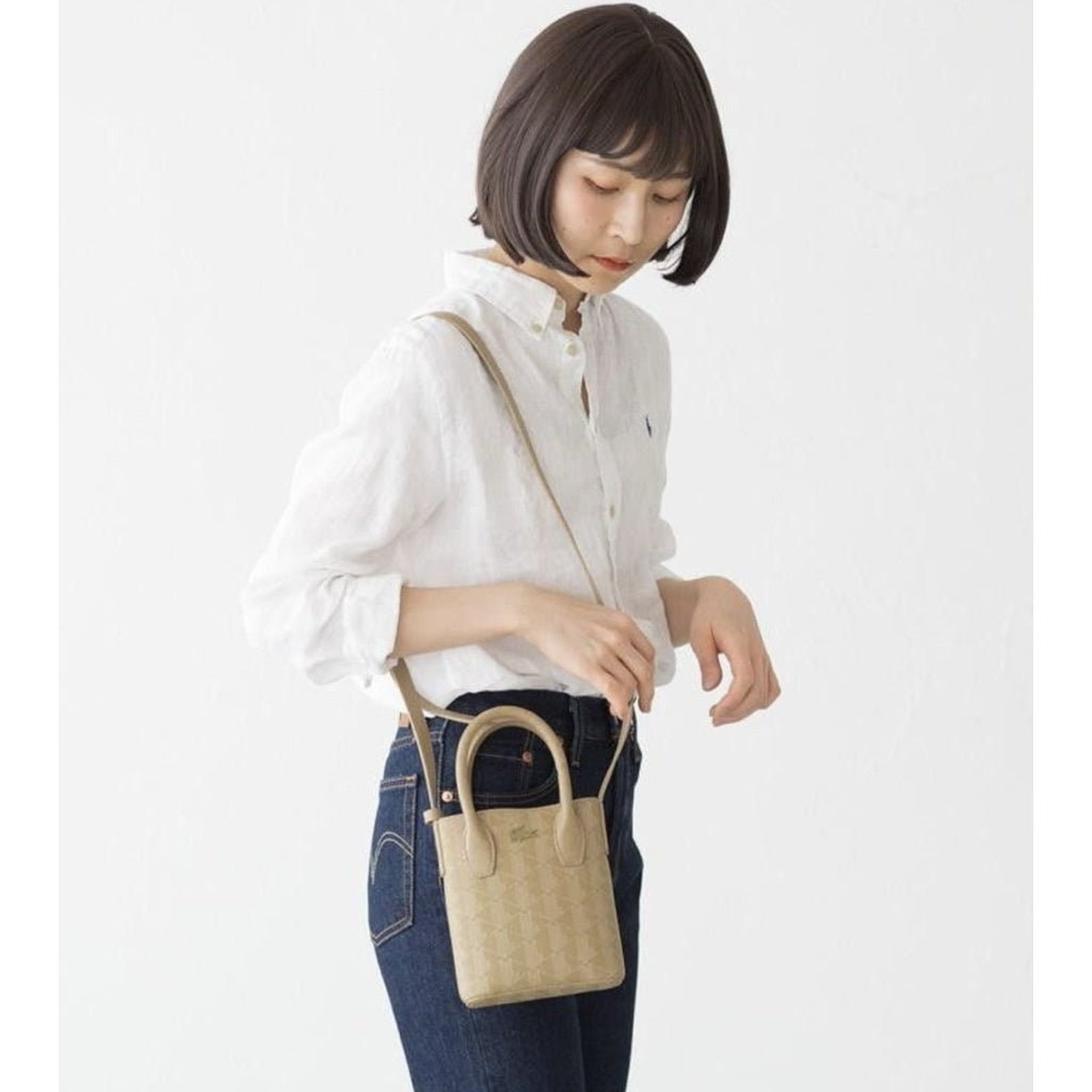 ORIG Preloved LCT Vertical Mini Phone Bag Viennois Beige