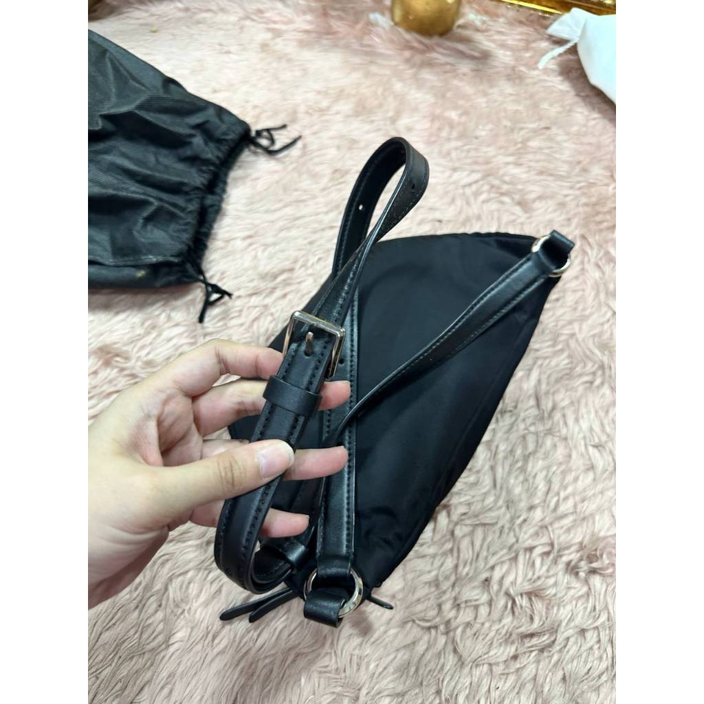 ORIG Preloved KS Dorien Nylon Small Belt Bag Black