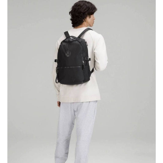 ORIG & IMPORTED Lululemon New Crew Backpack 22L Large Laptop Backpack Bag Pink/Black/Green