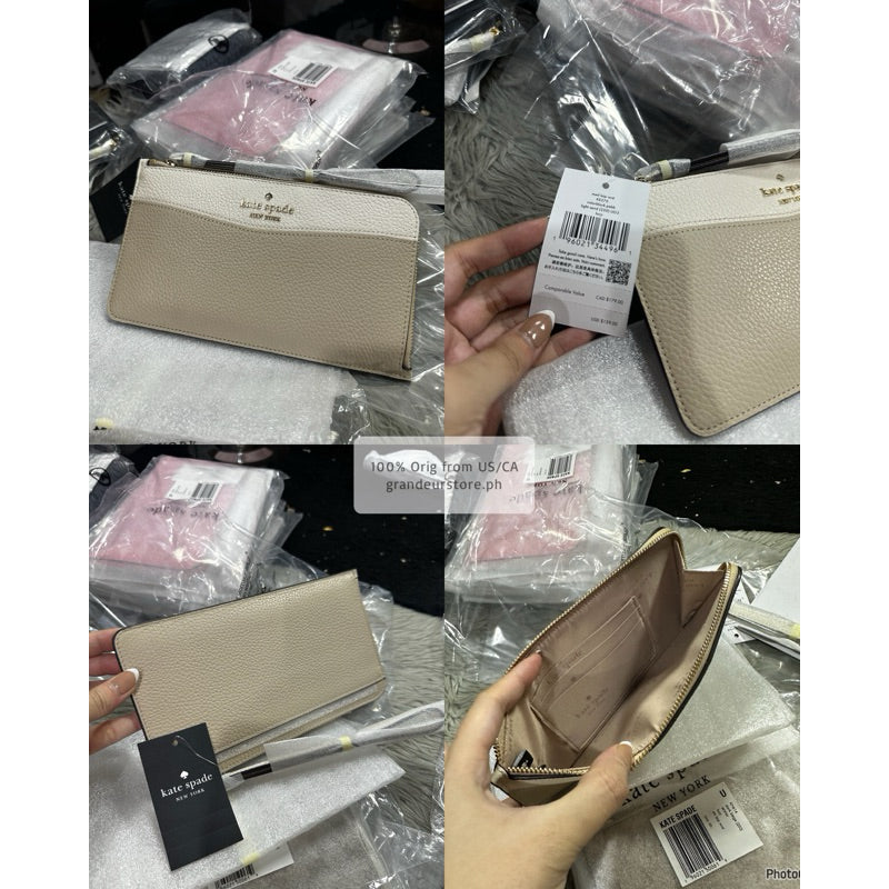 ORIG & IMPORTED KS Lucy Small & Medium L-zip Wristlet Wallet