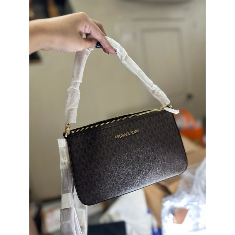 ORIG & IMPORTED MK Jet Set Medium Shoulder Chain and Crossbody Bag Brown