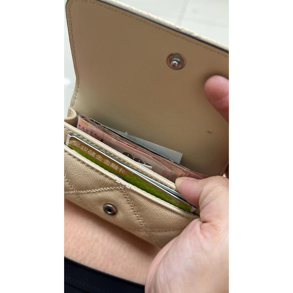 ORIG & IMPORTED TB Willa Matte Card Case Small Black Wallet