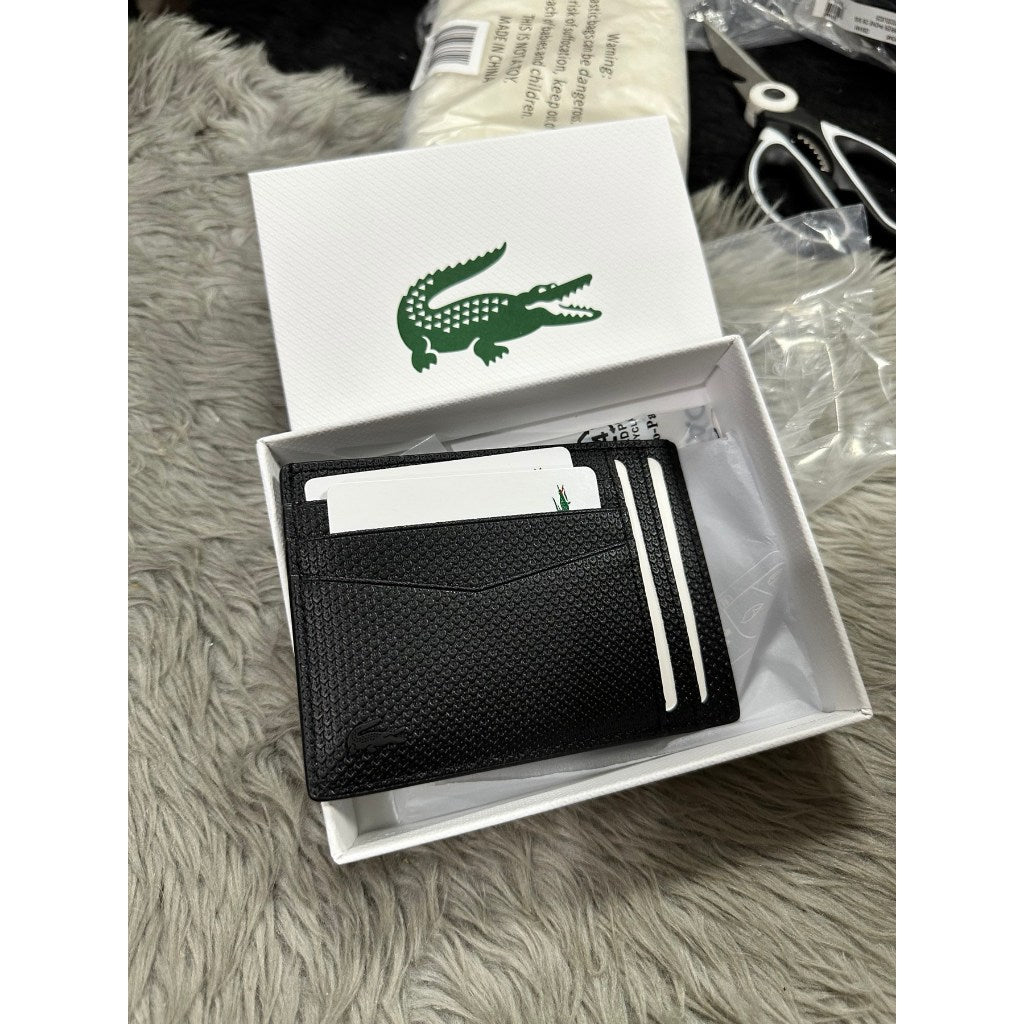 ORIG & IMPORTED LCT Men's Chantaco Leather Card Holder Wallet Black NH4120CE