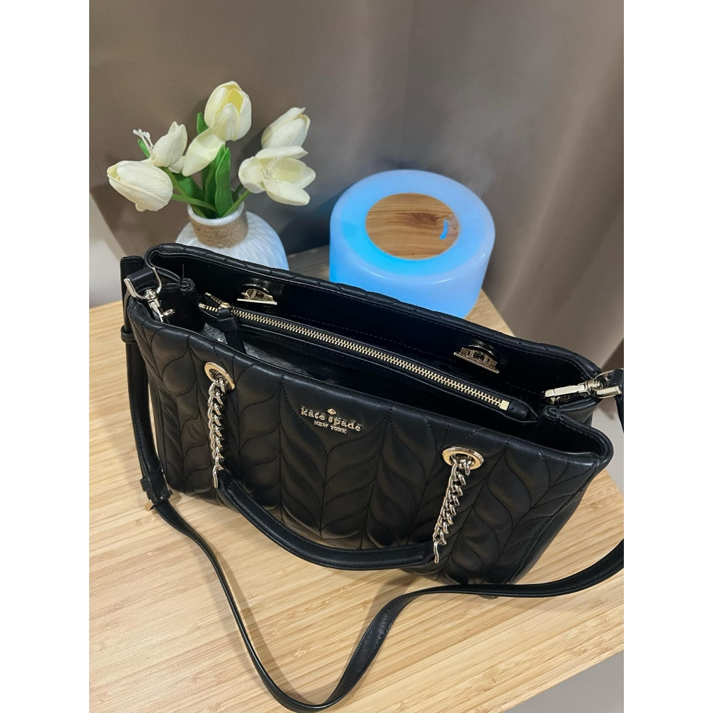 ORIG PRELOVED  KS Meena Briar Lane Quilted Crossbody Bag Black
