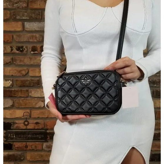 ORIG PRELOVED  KS Natalia Double Zip Small Black Bag