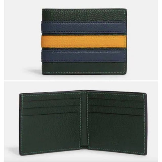 ORIG & IMPORTED CCH Retail Slim Billfold Wallet With Varsity Stripe