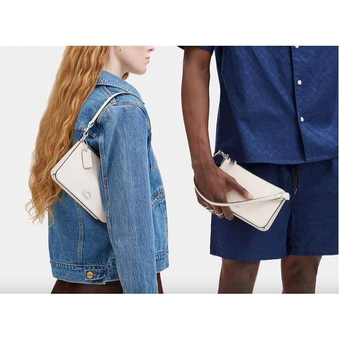 ORIG & IMPORTED CCH Retail Pouch Small Bag With Signature Canvas Interior BLUE