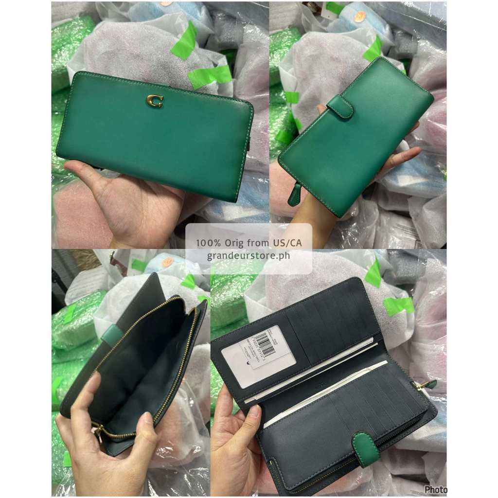 ORIG & IMPORTED CCH Retail Essential Slim Long Wallet Green/Lilac