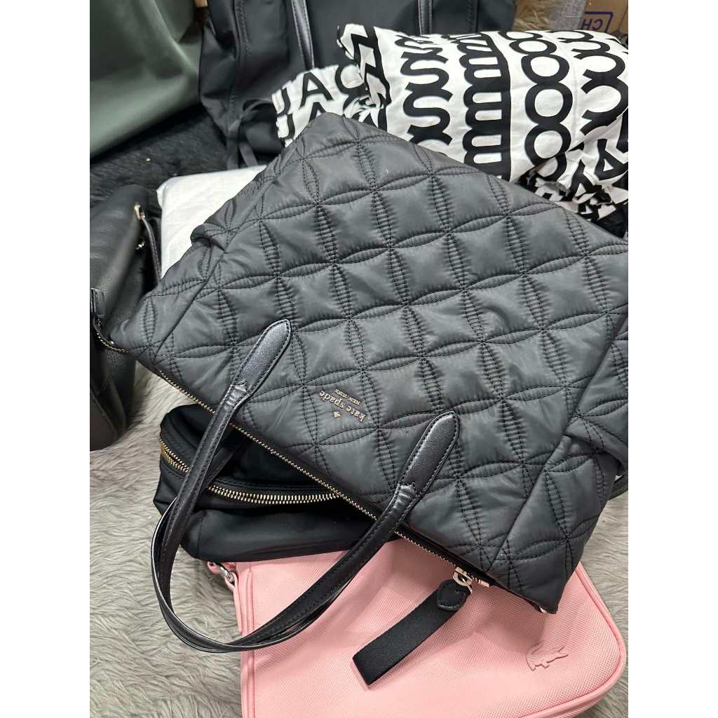 ORIG Preloved KS Chelsea Medium Satchel Nylon Black Bag