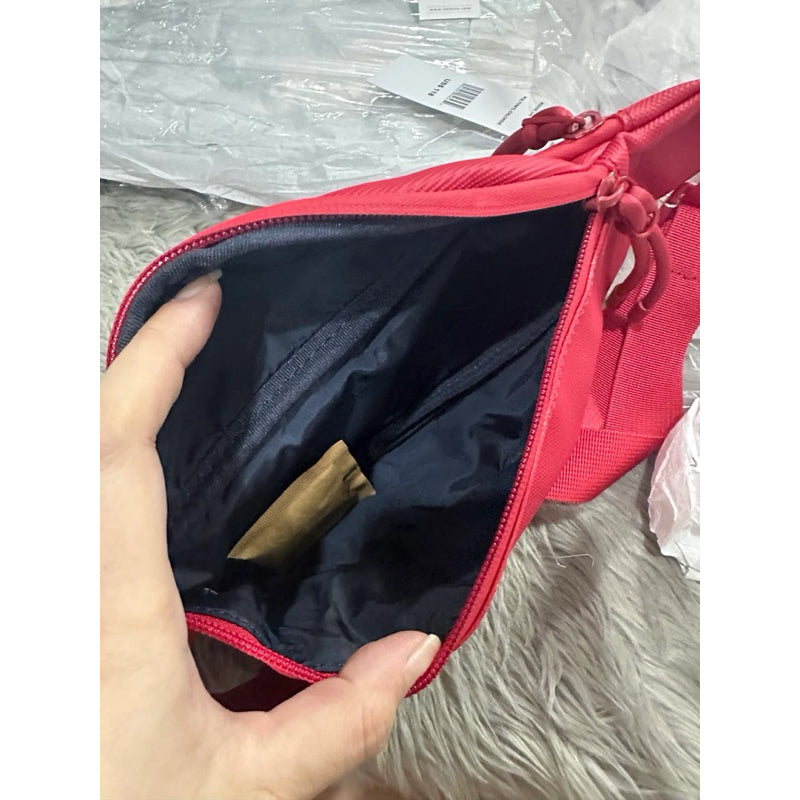 ORIG & IMPORTED LCT Unisex Red Black Small Belt Bag