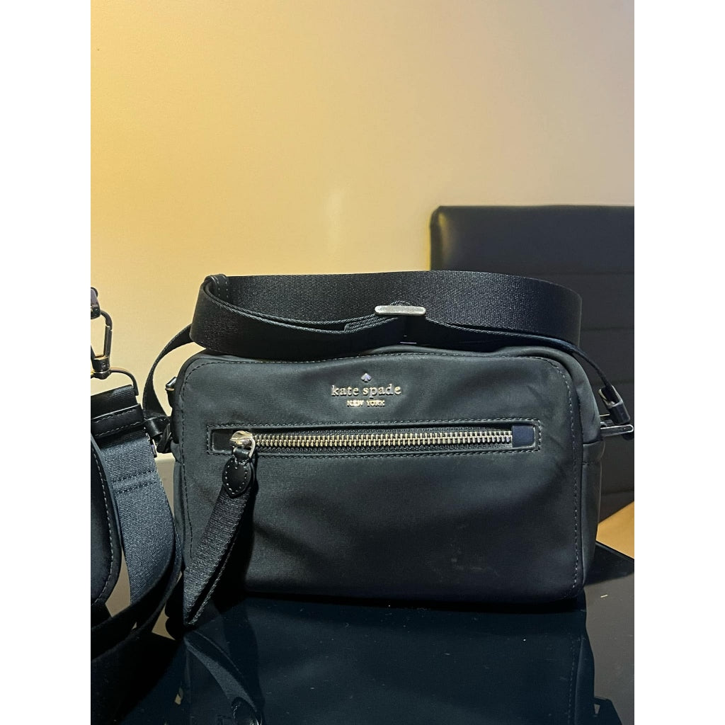 ORIG Preloved KS Chelsea Camera Bag Black Nylon