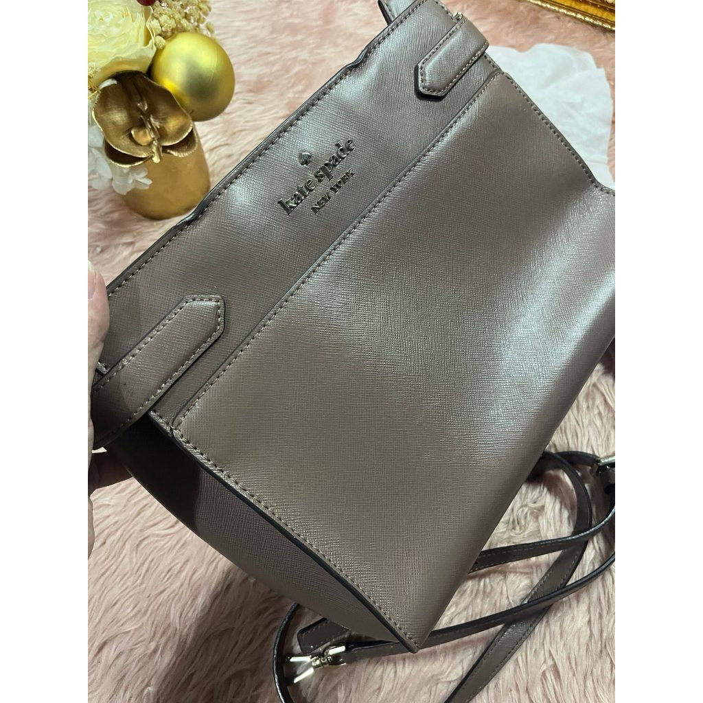 ORIG Preloved KS Staci Small Satchel Brown Bag