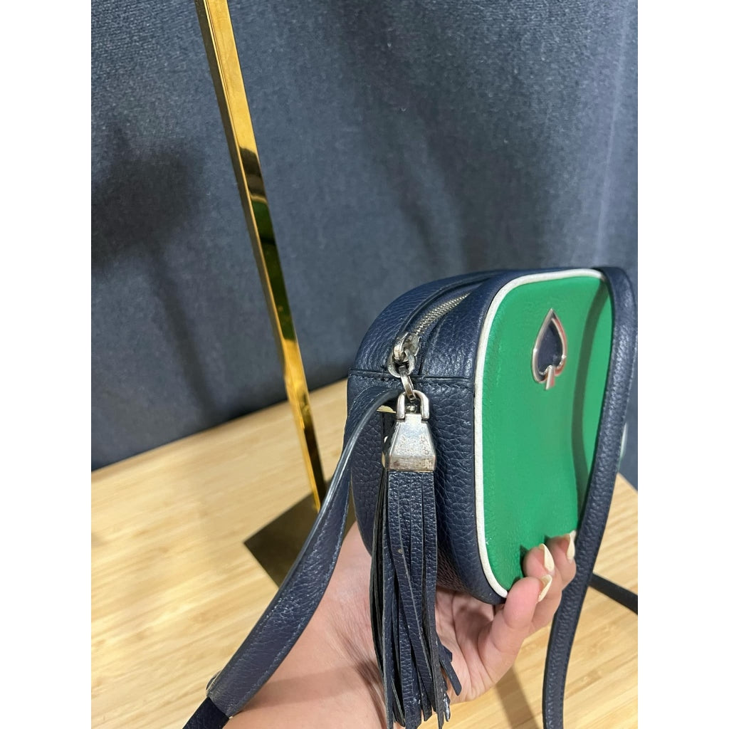 ORIG Preloved KS Kourtney Camera Crossbody Small Bag Green