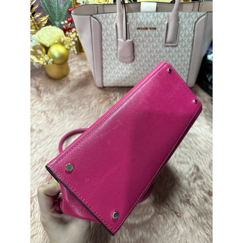 ORIG Preloved WITH FLAW KS Staci Medium Satchel Pink Bag