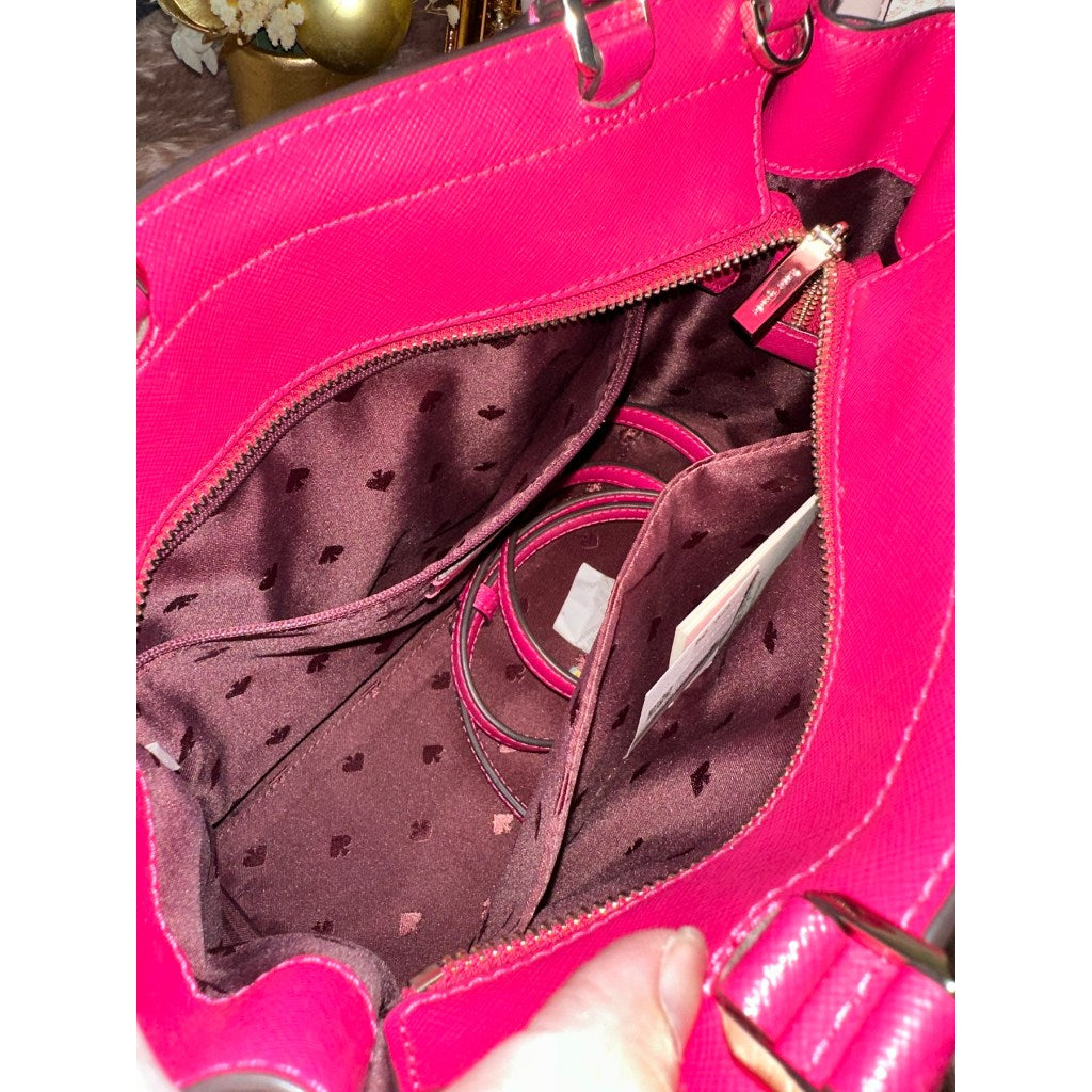 ORIG Preloved WITH FLAW KS Staci Medium Satchel Pink Bag
