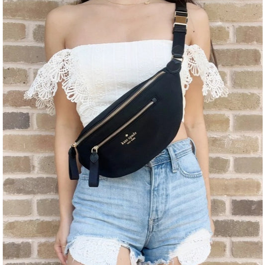 ORIG & Imported KS Chelsea Nylon Belt Bag Black