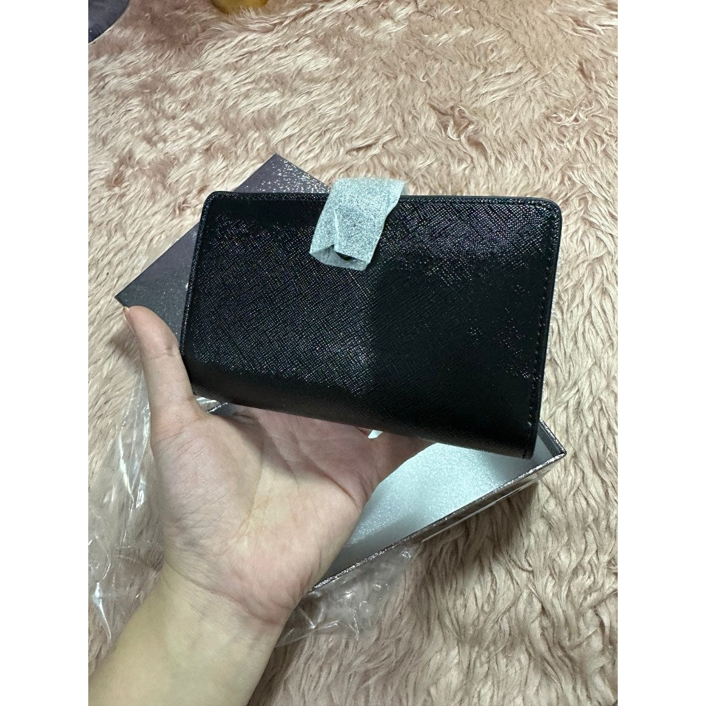 ORIG & IMPORTED KS Kenzie Boxed Medium Compact Wallet Black