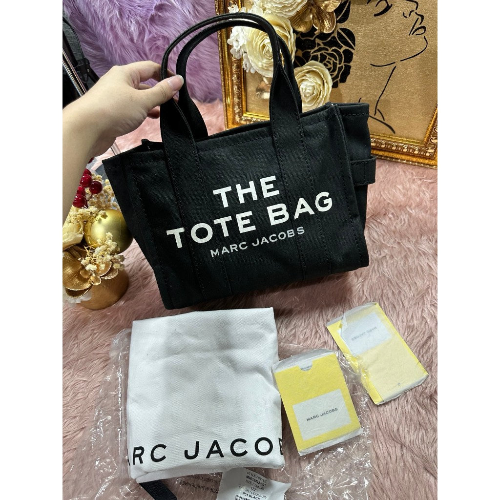ORIG & IMPORTED Preloved MJ The Small Tote Black Bag canvas