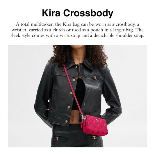 ORIG & IMPORTED CCH Kira Crossbody With Pillow Quilting Small Red Bag Wristlet