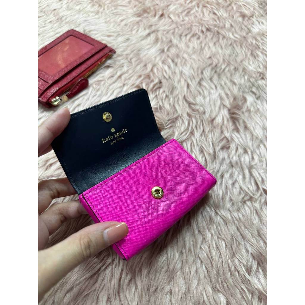ORIG & IMPORTED Preloved KS Holly Flap Card Holder Wallet Pink