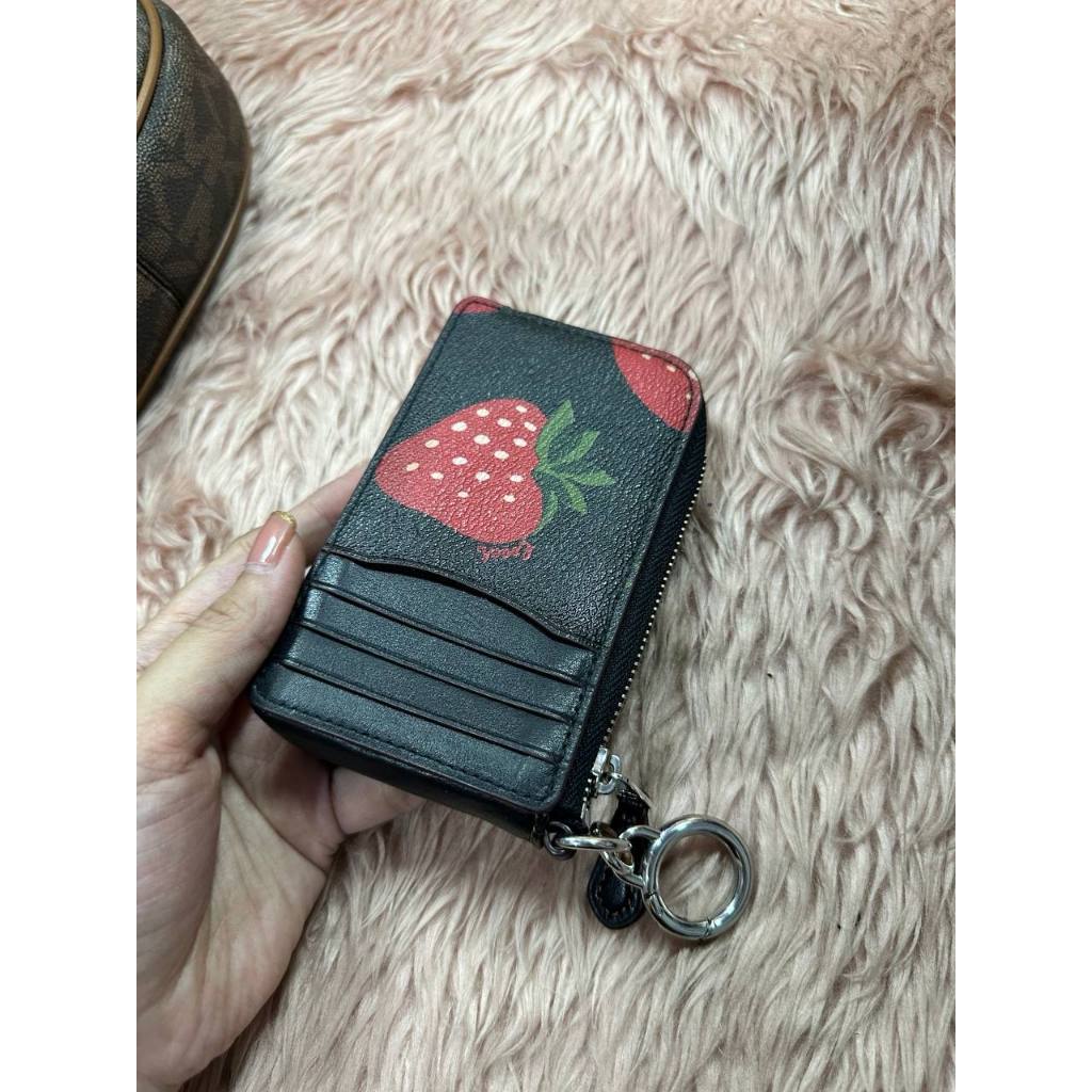 ORIG & IMPORTED Preloved CCH Multifunction Card Case Wallet With Wild Strawberry Print