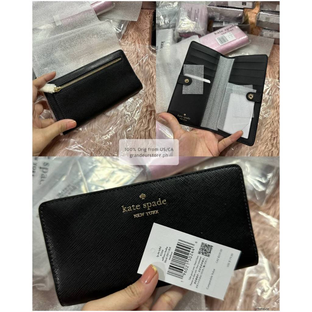 ORIG & IMPORTED KS Madison Large Slim Long Wallet Black Brown White