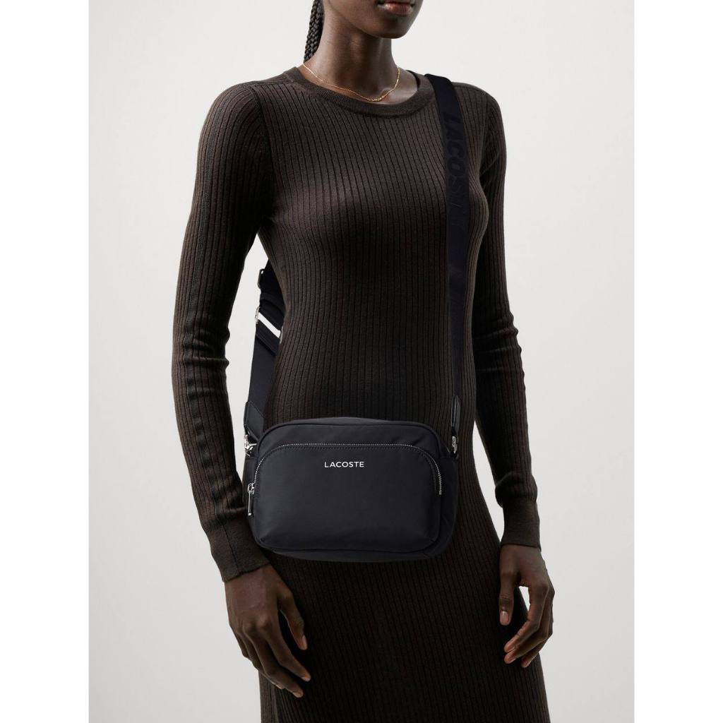 ORIG & IMPORTED LCT Unisex Nylon Camera Crossbody black bag