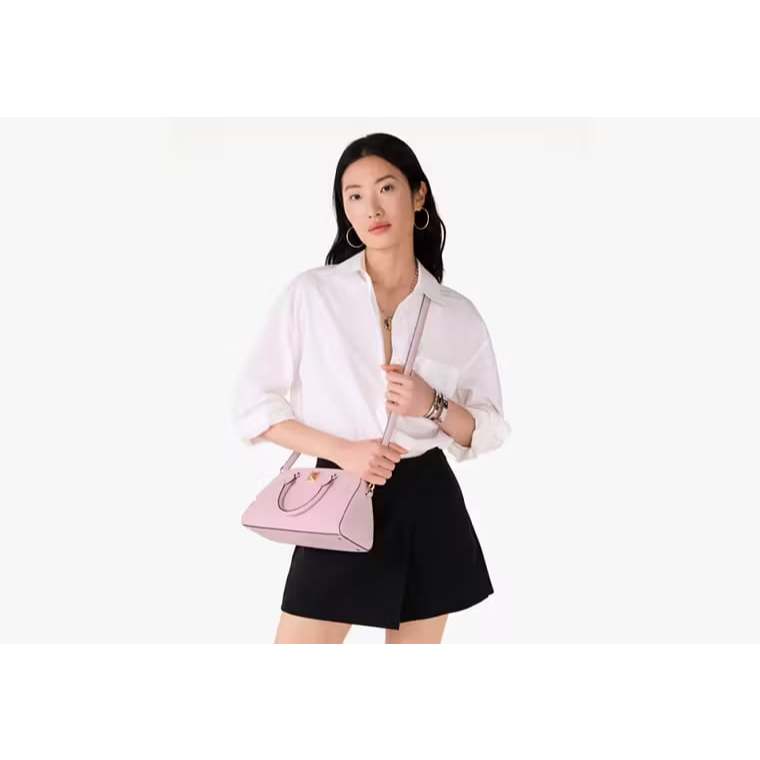 ORIG & IMPORTED KS Phoebe East West Satchel Medium Black Bag