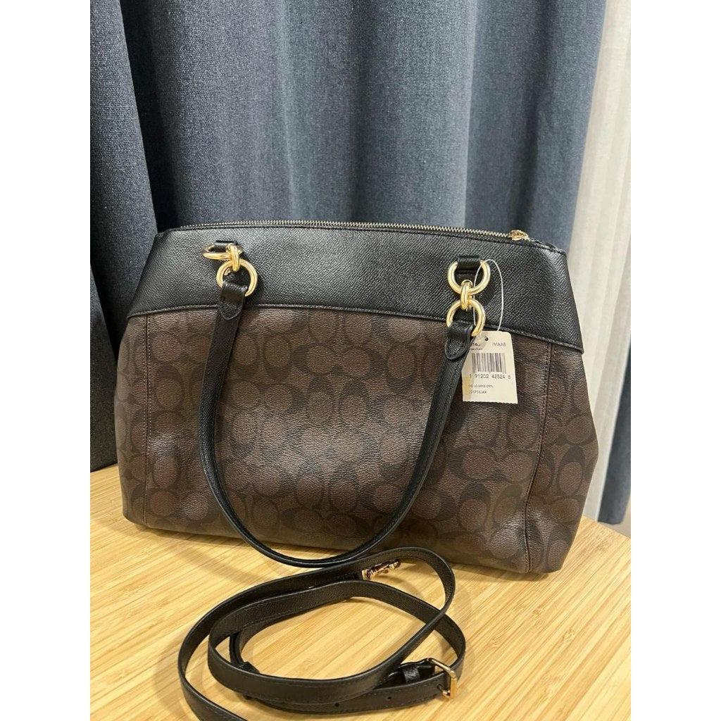 ORIG Preloved CCH Large Brooke Carryall Shoulder Bag Brown