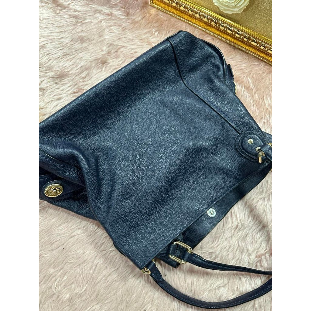 ORIG Preloved CCH Edie Large Hobo Shoulder Bag Navy Blue