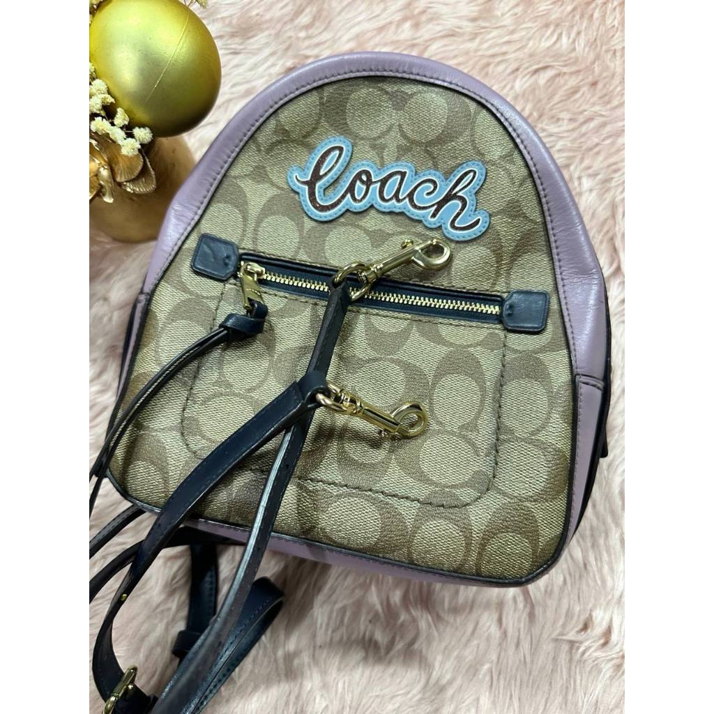 ORIG Preloved CCH Andi Mini Convertible Backpack Brown/Purple Bag