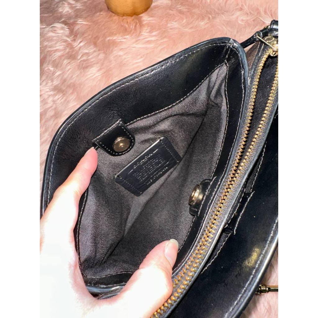 ORIG Preloved CCH Mini Sage Carryall Signature Brown Black Small Bag