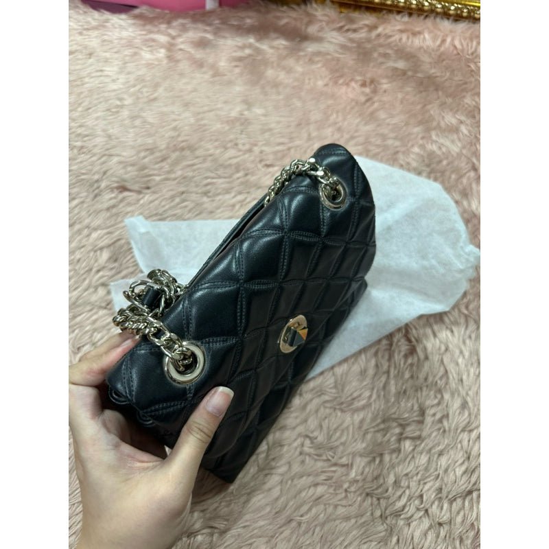 ORIG PRELOVED Natalia Small Flap Crossbody Black Bag