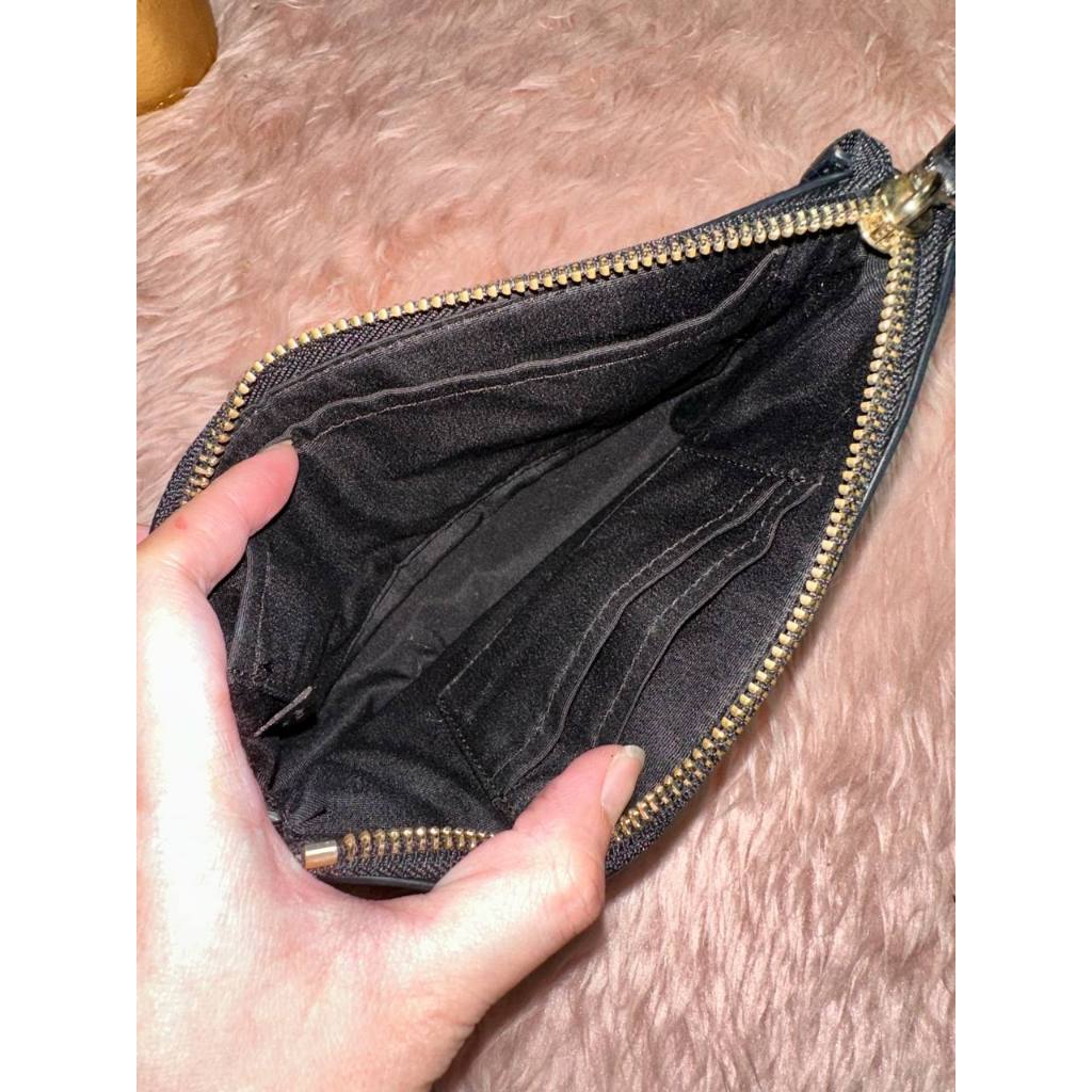 ORIG Preloved CCH RARE Nolita 19 Large Chain Wristlet Haircalf fur Black Small Bag