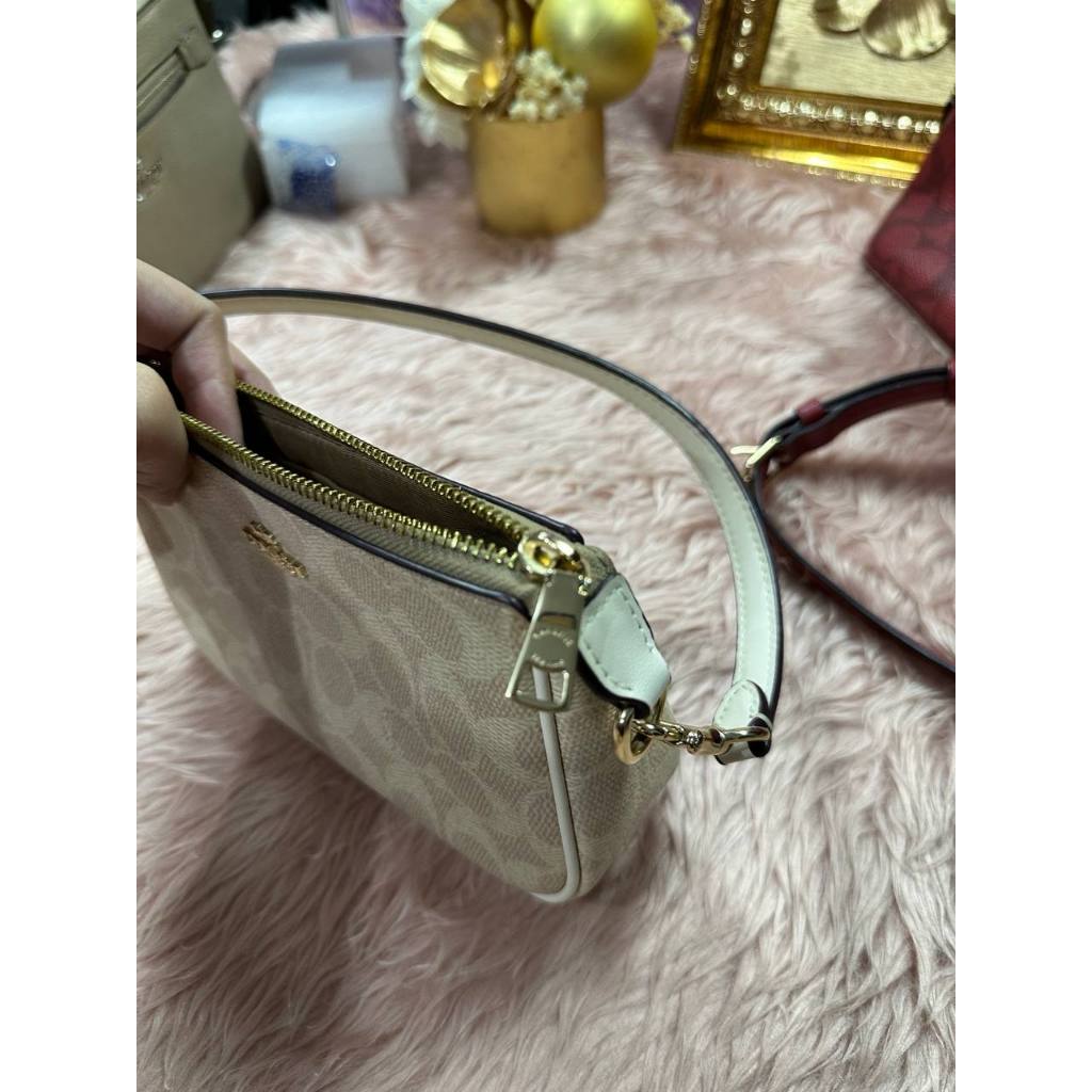 ORIG Preloved CCH Nolita 19 In Signature Canvas Small Sand/Chalk Bag