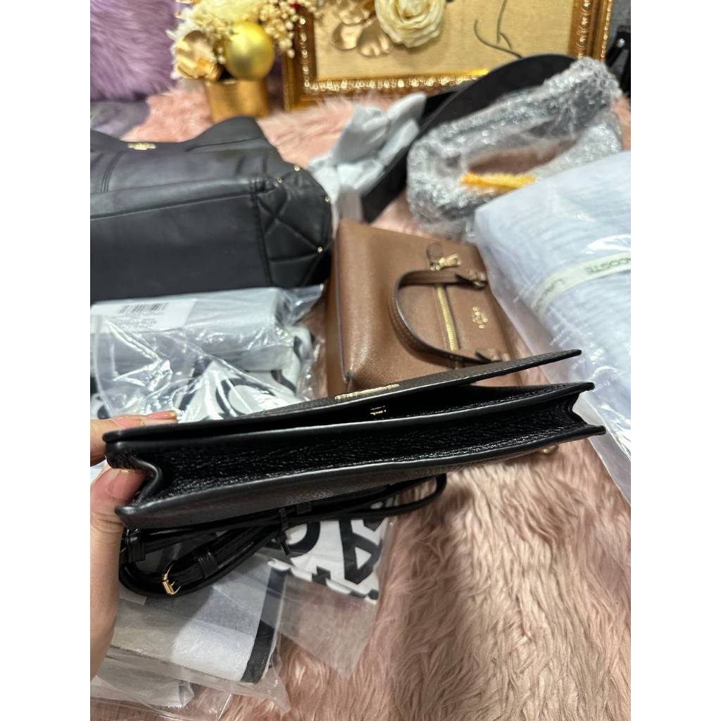 ORIG Preloved CCH Anna Foldover Clutch Crossbody Black Bag