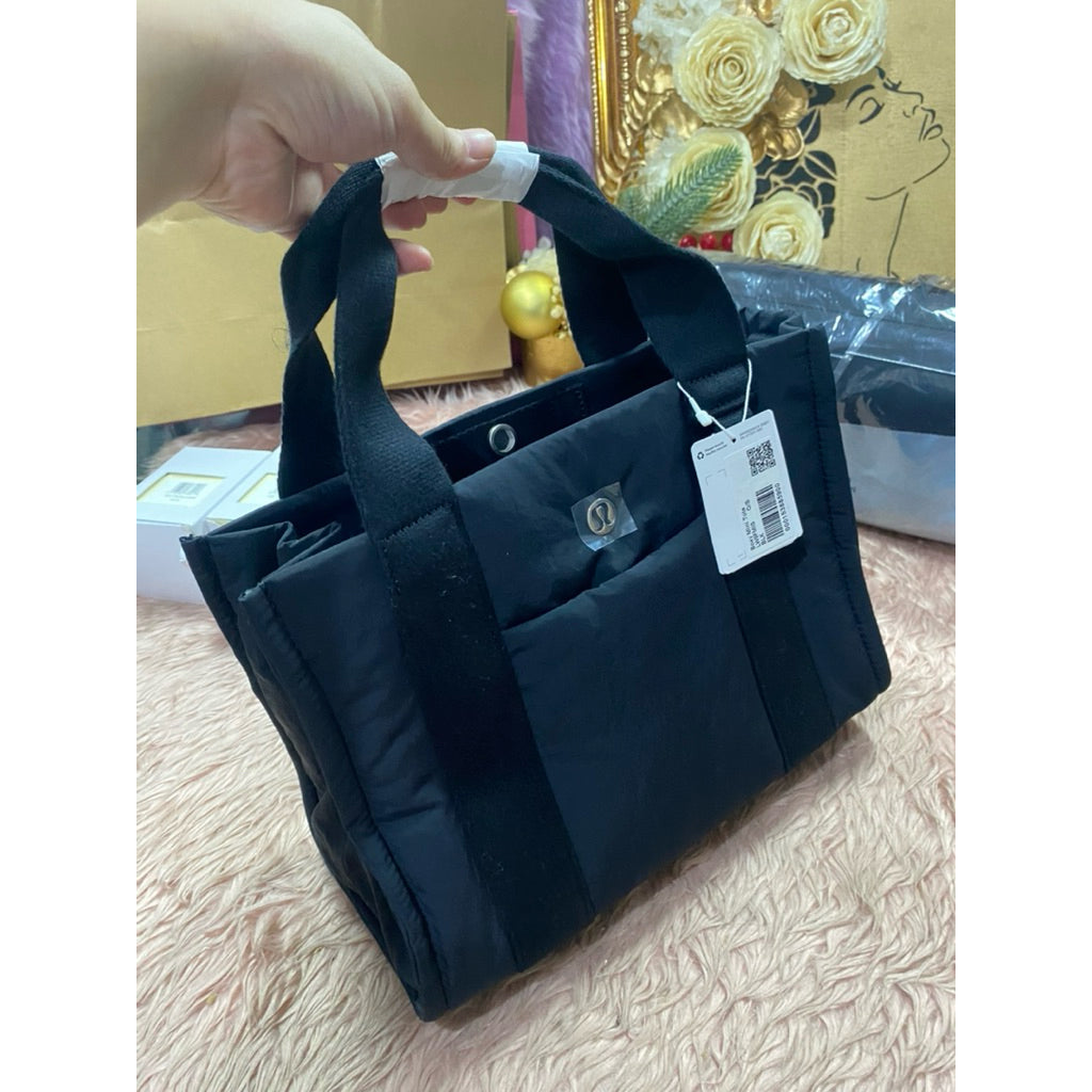 ORIG & IMPORTED LuluLemon Boxy Mini Tote Bag 4.5L Black Nylon