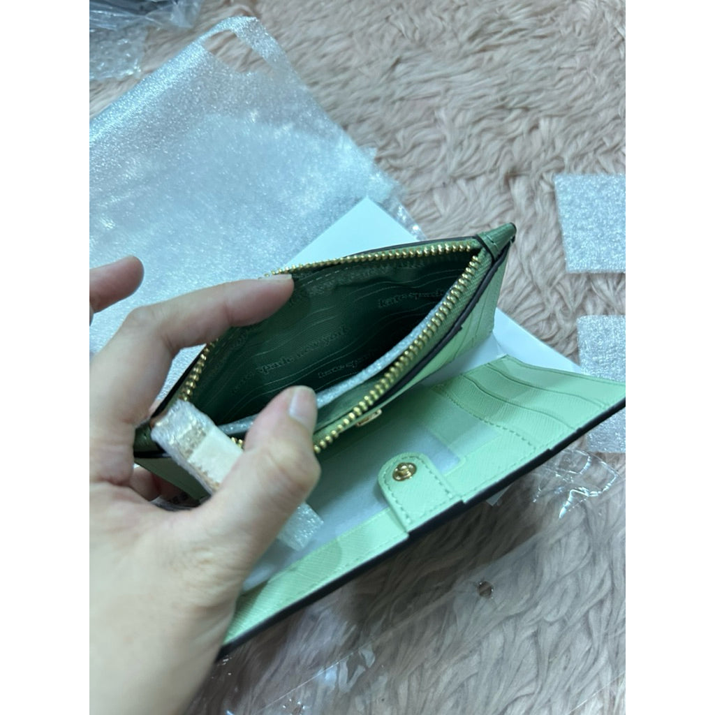 ORIG & IMPORTED KS Morgan Small Slim Bifold Wallet Green