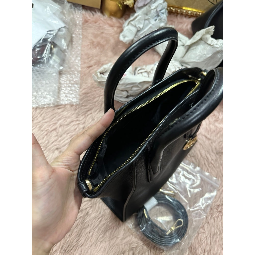 ORIG Preloved MK Avril Small Satchel Black Bag