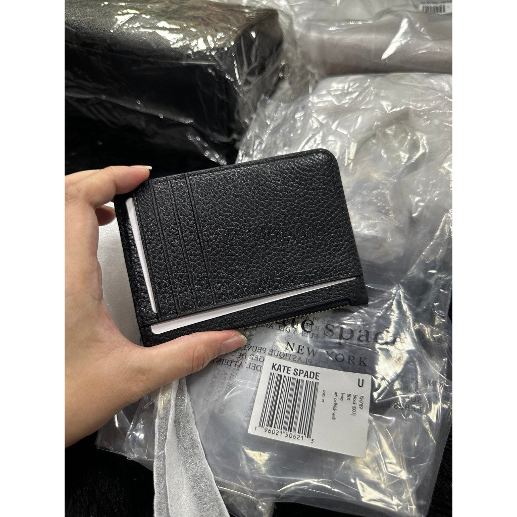 ORIG & IMPORTED KS Lena Small Card Holder Wristlet Wallet Black