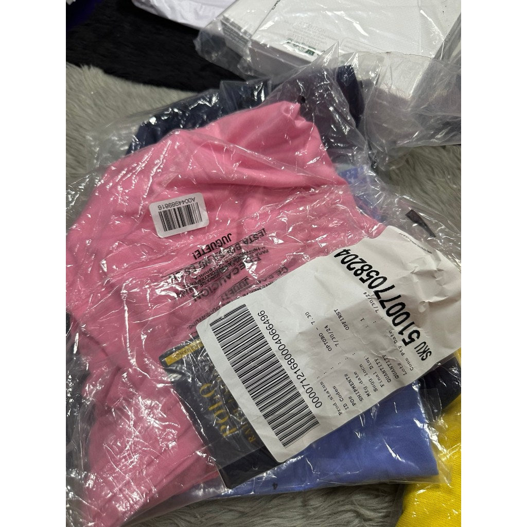 ORIG & IMPORTED Ralph RL Classic Fit Performance Jersey Men Shirt in Navy Pink