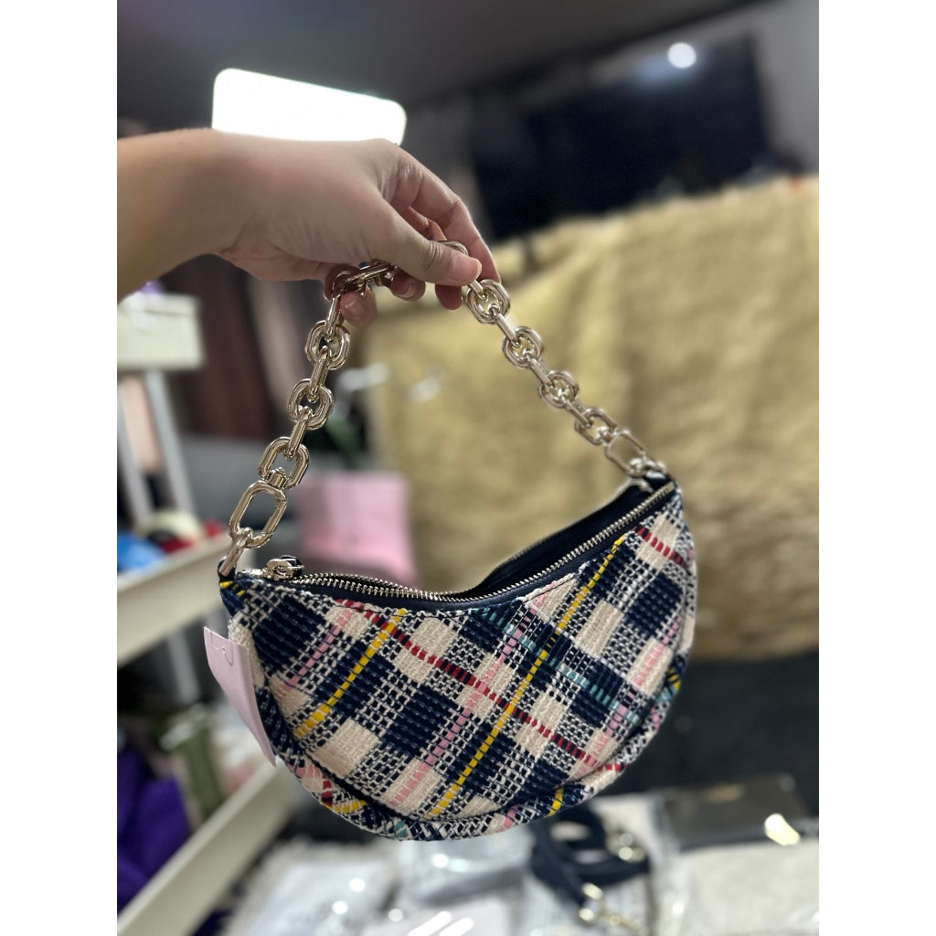 ORIG & IMPORTED KS Smile Tweed Small Crossbody Bag