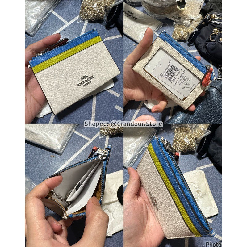 ORIG & IMPORTED Co@ch MINI SKINNY ID CASE CARD HOLDER SMALL WALLET - ORIG, US IMPORTED